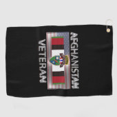 Serviette De Golf 75e Régiment de Rangers Afghanistan Vétéran (Horizontal)