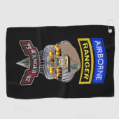 Serviette De Golf 75e régiment de rangers « Sua Sponte » (Horizontal)