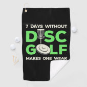 Serviette De Golf 7 jours sans disque (En situation)