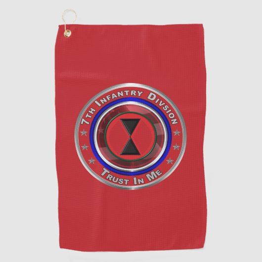 Serviette De Golf 7e division d'infanterie  (Devant)