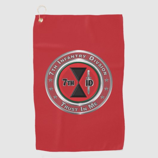 Serviette De Golf 7e division d'infanterie (Devant)