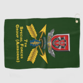 Serviette De Golf 7e Groupe des forces spéciales (Horizontal)