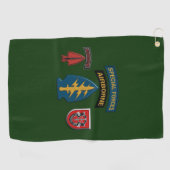 Serviette De Golf 7e Groupe des forces spéciales (aéroporté) (Horizontal)