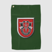 Serviette De Golf 7e insigne personnalisé du groupe des forces spéci (Devant)