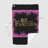 Serviette De Golf 80e anniversaire (En situation)