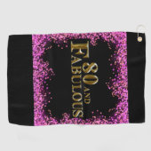 Serviette De Golf 80e anniversaire (Horizontal)