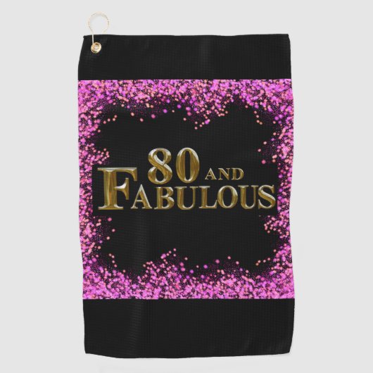 Serviette De Golf 80e anniversaire (Devant)