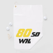 Serviette De Golf 80e anniversaire Funny 80 alors quelle motivation (En situation)