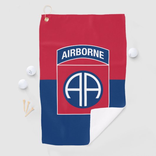 Serviette De Golf 82e division aérienne Flag Military Vétéran (En situation)