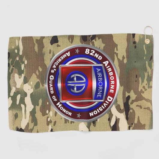 Serviette De Golf 82e division aéroportée  (Horizontal)