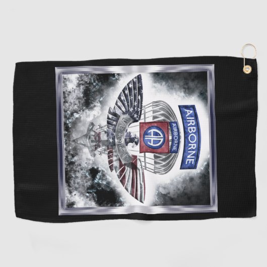 Serviette De Golf 82e division aéroportée Conception d'explosifs (Horizontal)