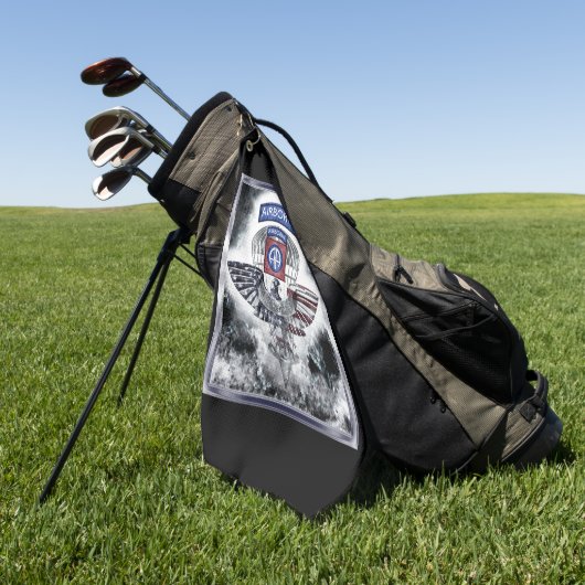 Serviette De Golf 82e division aéroportée Conception d'explosifs (Vert)