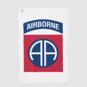 Serviette De Golf 82e division aéroportée Insignia (Devant)