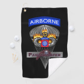 Serviette De Golf 82e division aéroportée Parachutistes de flammes (En situation)