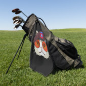 Serviette De Golf 82e division aéroportée "Trop de chats Cool" (Vert)