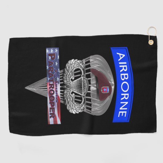 Serviette De Golf 82nd Airborne Division (Horizontal)