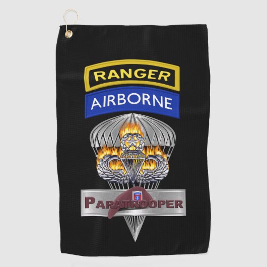 Serviette De Golf 82nd Airborne Division Airborne Ranger (Devant)