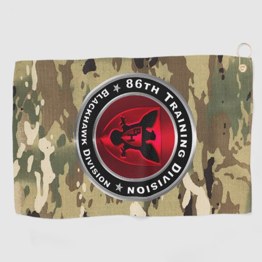 Serviette De Golf 86e Division de la formation (Horizontal)