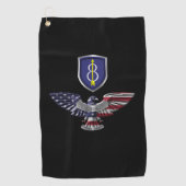 Serviette De Golf 8e division d'infanterie Aigle "Pathfinder" (Devant)