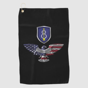 Serviette De Golf 8e division d'infanterie “Pathfinder” Aigle