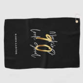 Serviette De Golf 90 ans d'or (Horizontal)