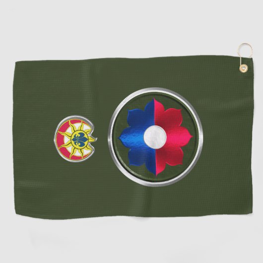 Serviette De Golf 9e division d'infanterie (Horizontal)