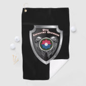 Serviette De Golf 9e division d'infanterie Bouclier personnalisé (En situation)
