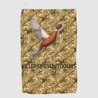 Serviette de golf à camouflage personnalisée