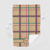 Serviette de golf à carreaux d'été (En situation)