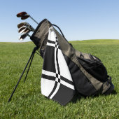 Serviette De Golf à damiers (Vert)