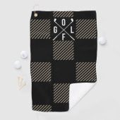 Serviette De Golf à damiers (En situation)