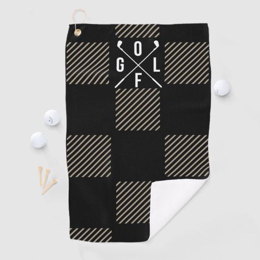 Serviette De Golf à damiers (En situation)