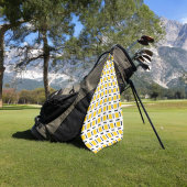 Serviette De Golf À damiers jaune
