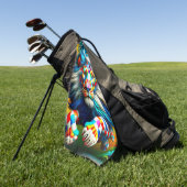 Serviette De Golf à damiers Lion (Vert)