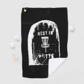 Serviette de golf à disque avec clip à sac (En situation)