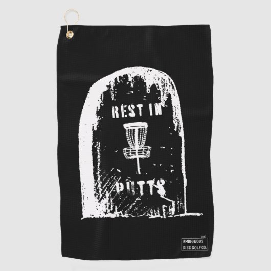 Serviette de golf à disque avec clip à sac (Devant)