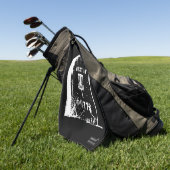 Serviette de golf à disque avec clip à sac (Vert)