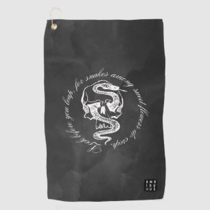 Serviette de golf à disque avec clip à sac