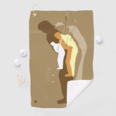 Serviette De Golf À Gauche "Dans La Flèche" (En situation)