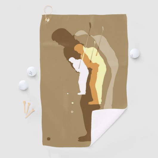 Serviette De Golf À Gauche "Dans La Flèche" (En situation)