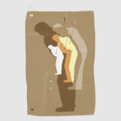 Serviette De Golf À Gauche "Dans La Flèche" (Devant)