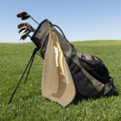 Serviette De Golf À Gauche "Dans La Flèche" (Vert)