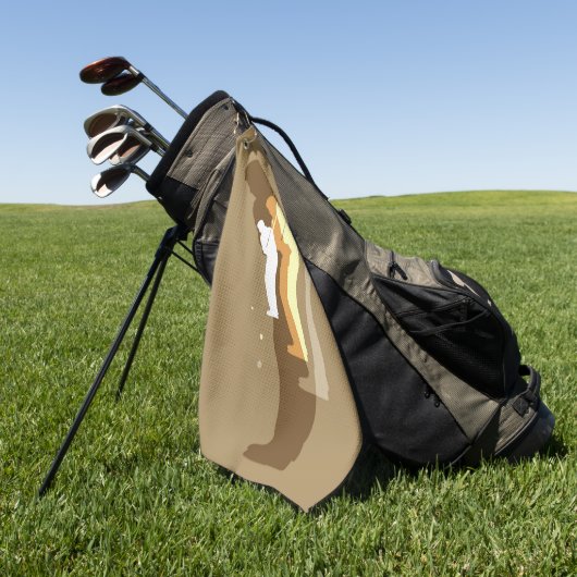 Serviette De Golf À Gauche "Dans La Flèche" (Vert)