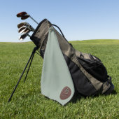 Serviette de golf à logo Droplyt Golf Rustic (Vert)