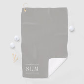 Serviette de golf à monogramme classique (En situation)