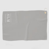 Serviette de golf à monogramme classique (Horizontal)
