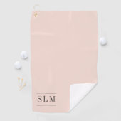 Serviette de golf à monogramme classique (En situation)