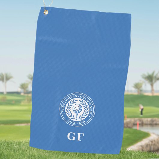 Serviette de golf à monogramme classique personnal