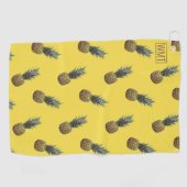Serviette de golf à motif de ananas tropical (Horizontal)