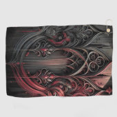 Serviette de golf à motif en arc gothique – El rou (Horizontal)